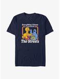 Sesame Street Everything I Know I Learned On The Streets T-Shirt, NAVY, hi-res