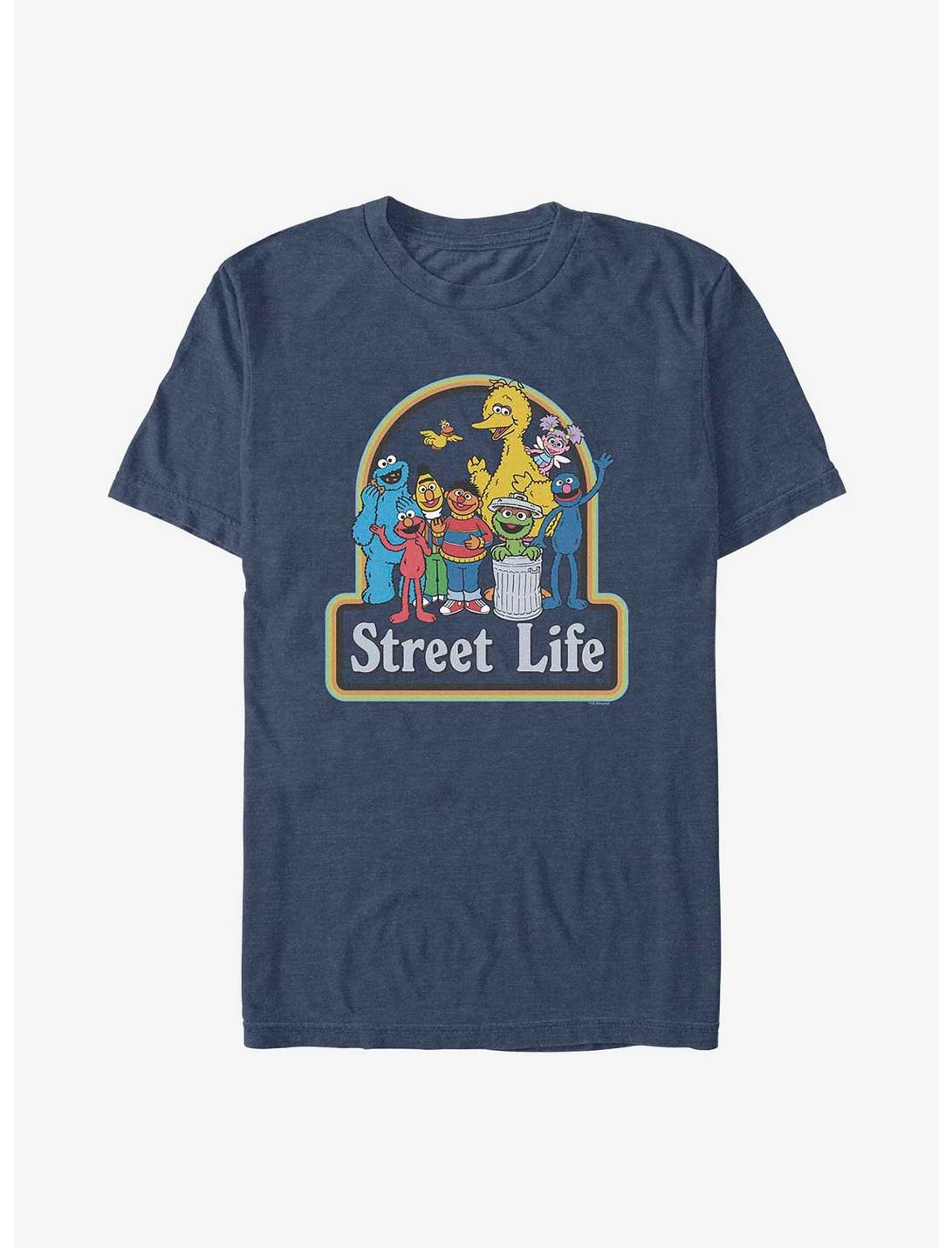 Sesame Street Friends For Life T-Shirt, NAVY HTR, hi-res