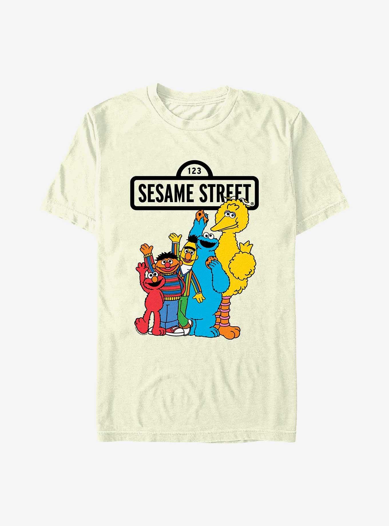 Sesame Street Friends Waving T-Shirt, NATURAL, hi-res