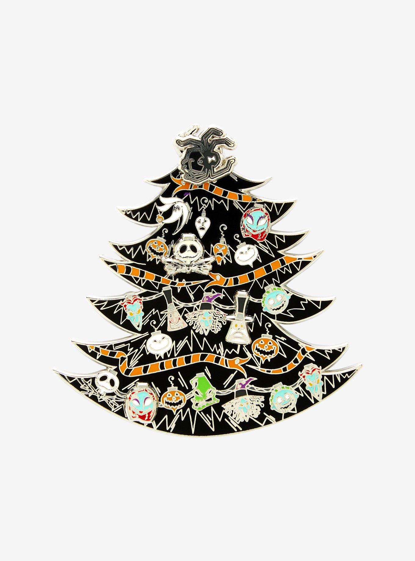 Loungefly Disney The Nightmare Before Christmas Halloween Town Christmas Tree Moving Glow-in-the-Dark Limited Edition Enamel Pin, , hi-res