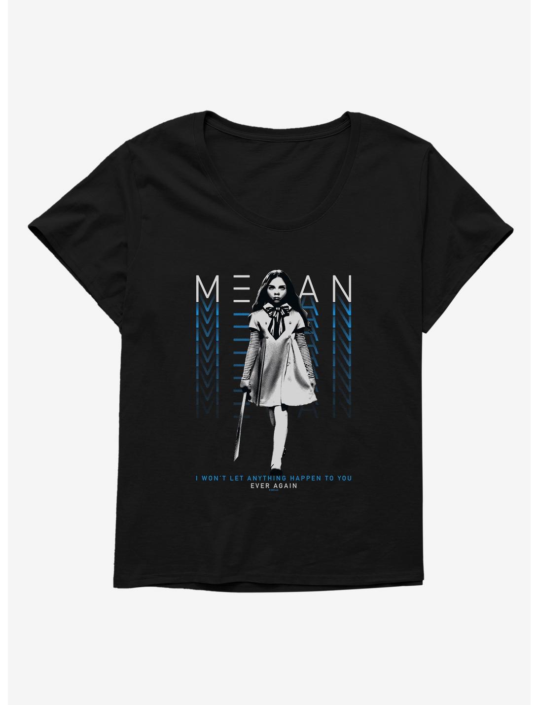 M3GAN Won't Let Anything Happen Womens T-Shirt Plus Size, BLACK, hi-res