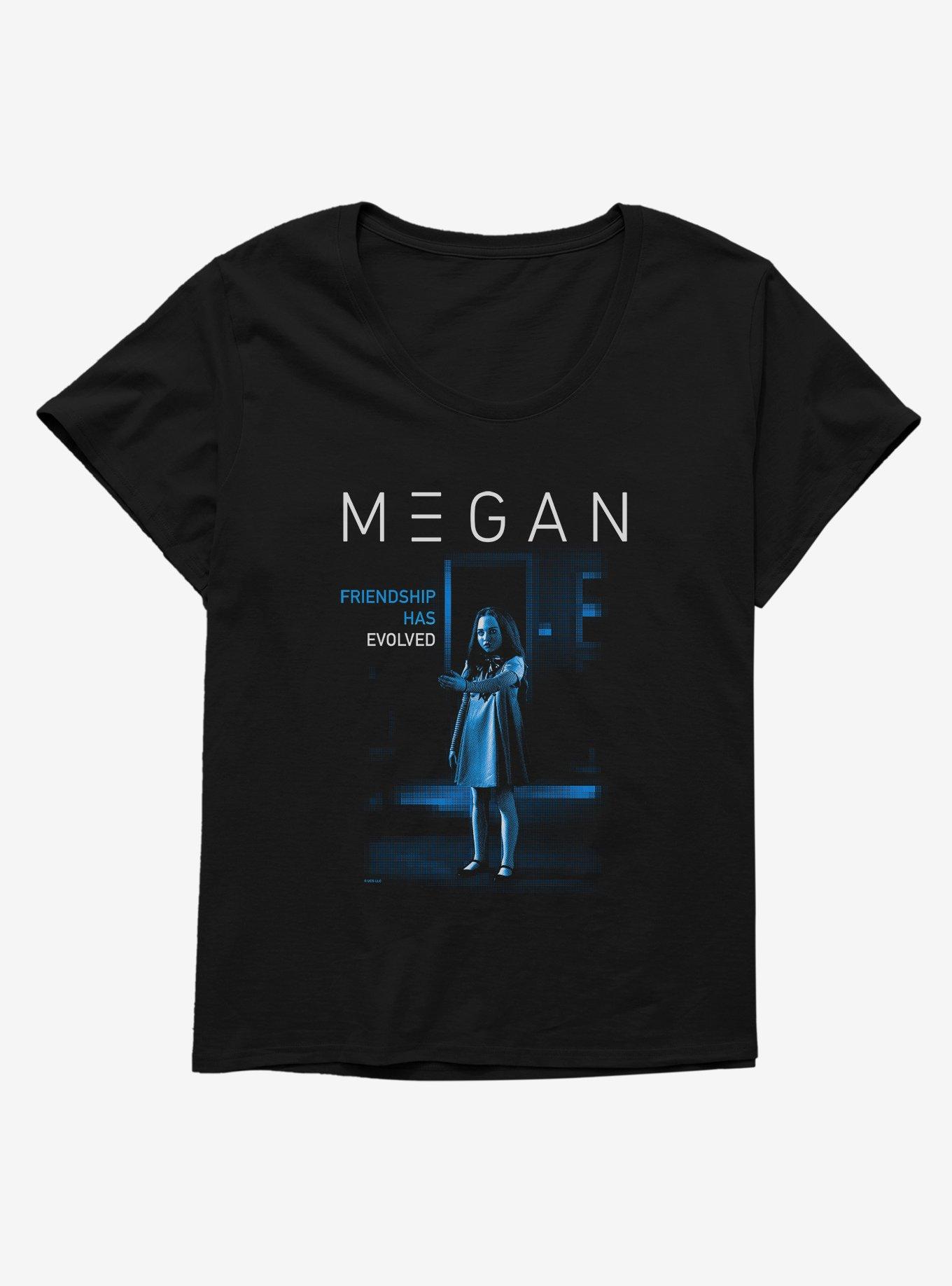 M3GAN Evolved Friendship Girls T-Shirt Plus Size, BLACK, hi-res