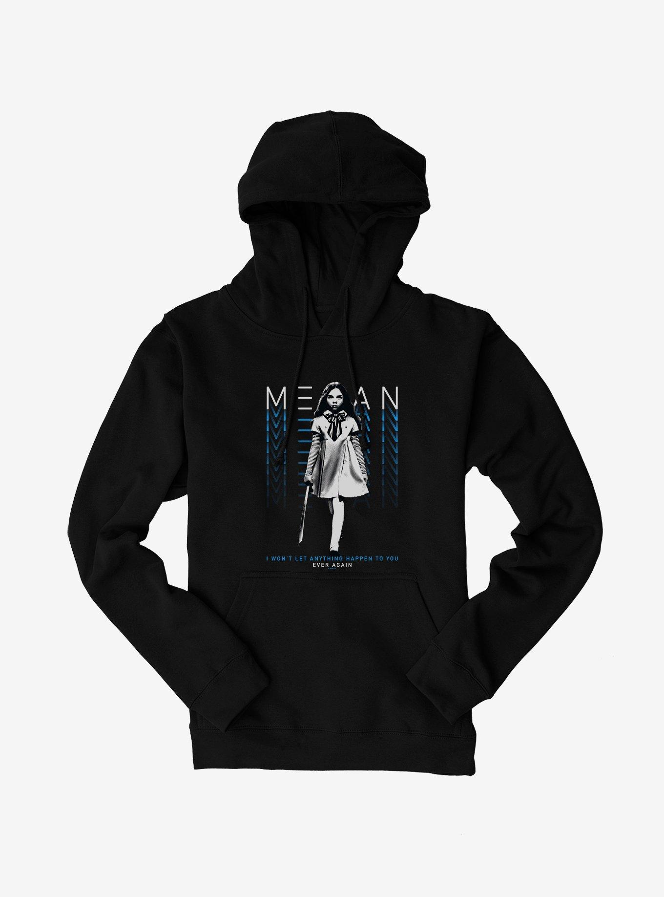 M3GAN Won't Let Anything Happen Hoodie, BLACK, hi-res