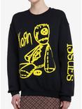Korn Issues Puff Paint Girls Sweatshirt, BLACK, hi-res