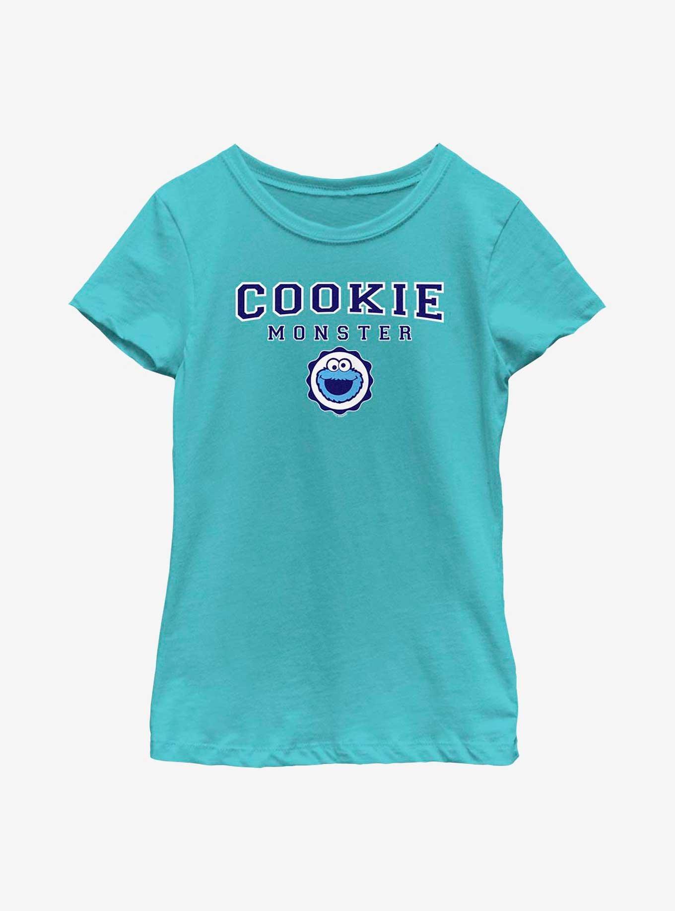 BoxLunch Sesame Street Cookie Monster Cookie Badge Womens T-Shirt