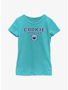 Sesame Street Cookie Monster Cookie Badge Youth Girls T-Shirt, , hi-res
