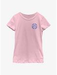 Sesame Street Pocket Cookie Monster Find Your Inner Peace Youth Girls T-Shirt, PINK, hi-res