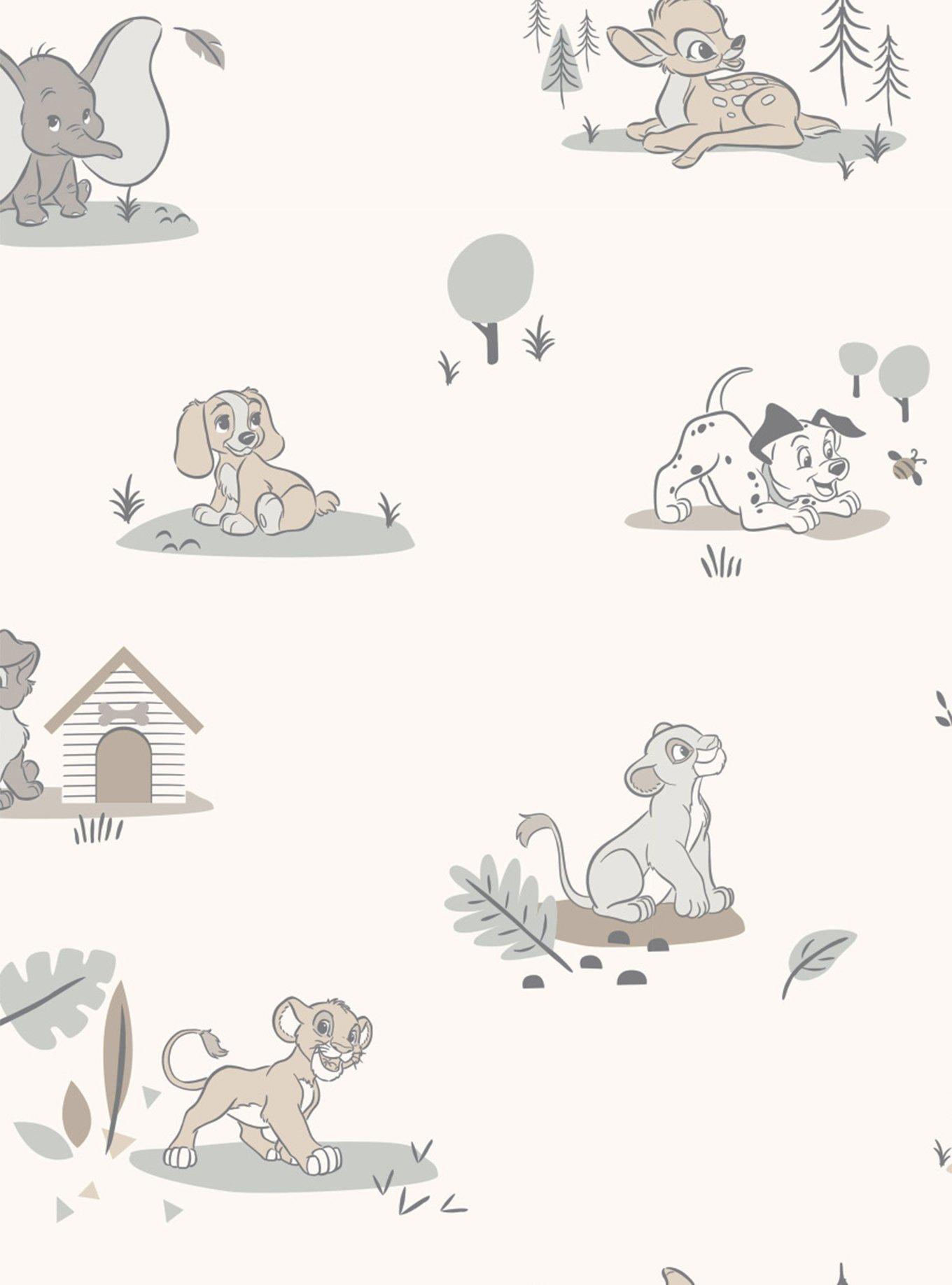 Disney Baby Animals Peel & Stick Wallpaper, , hi-res