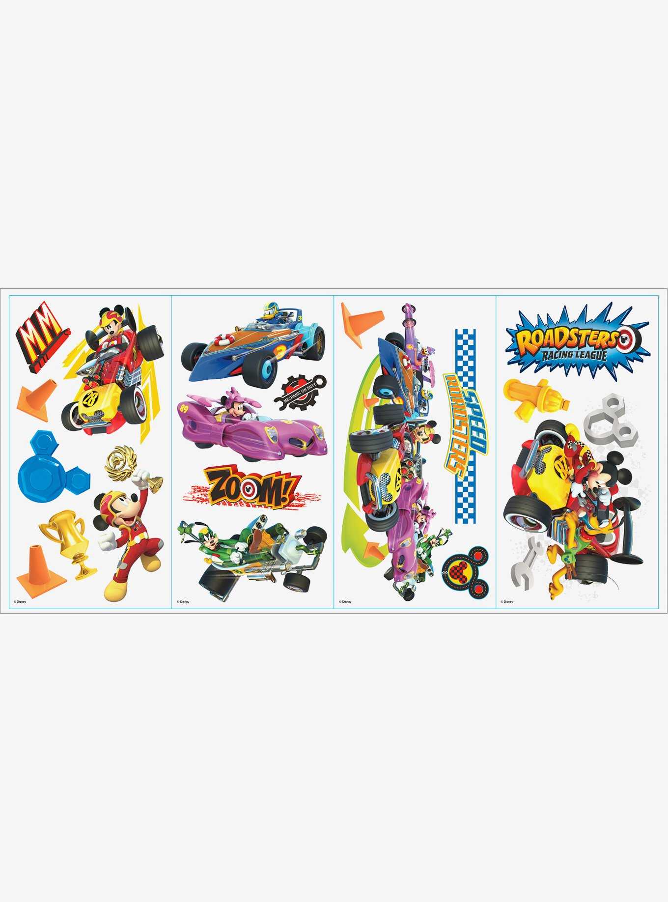 Mickey And The Roadsters Racers Peel And Stick Wall Decals, , hi-res