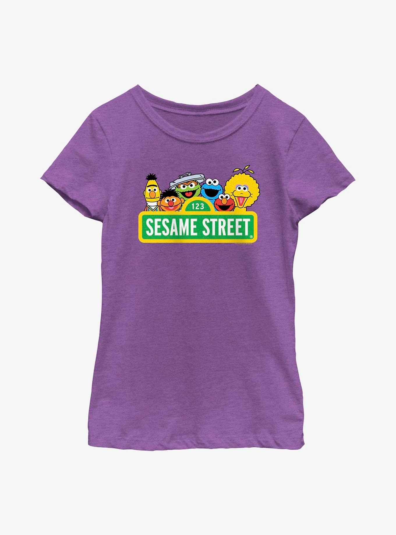 Sesame Street Logo Youth Girls T-Shirt, , hi-res