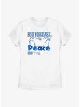 Sesame Street Cookie Monster Find Your Inner Peace Womens T-Shirt, WHITE, hi-res