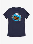 Sesame Street Cookie Monster Eat Cookies Womens T-Shirt, NAVY, hi-res