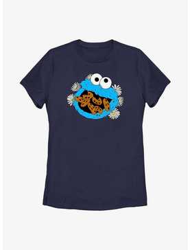 Sesame Street Cookie Monster Eat Cookies Womens T-Shirt, , hi-res