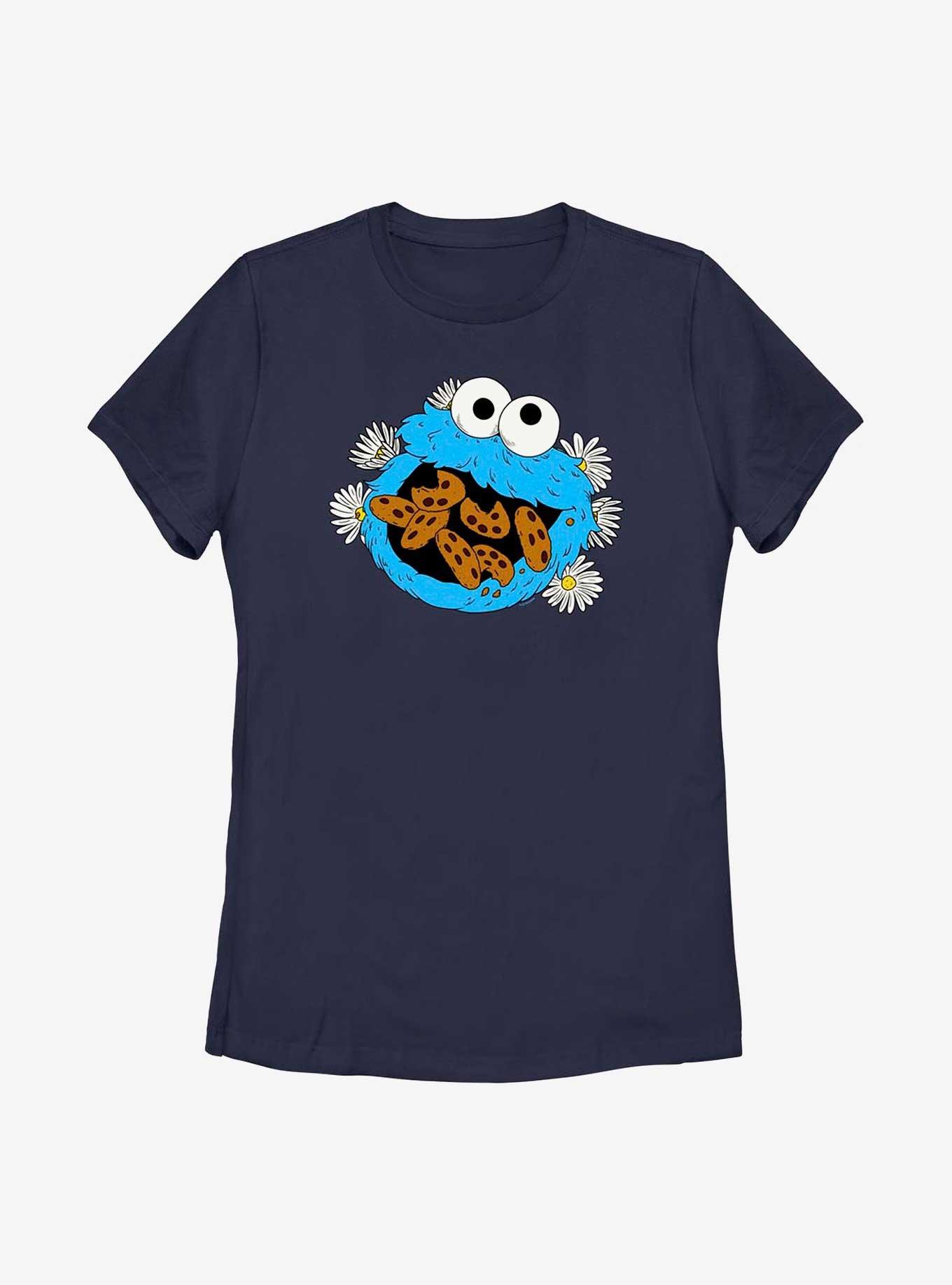 Sesame Street Cookie Monster Eat Cookies Womens T-Shirt, , hi-res