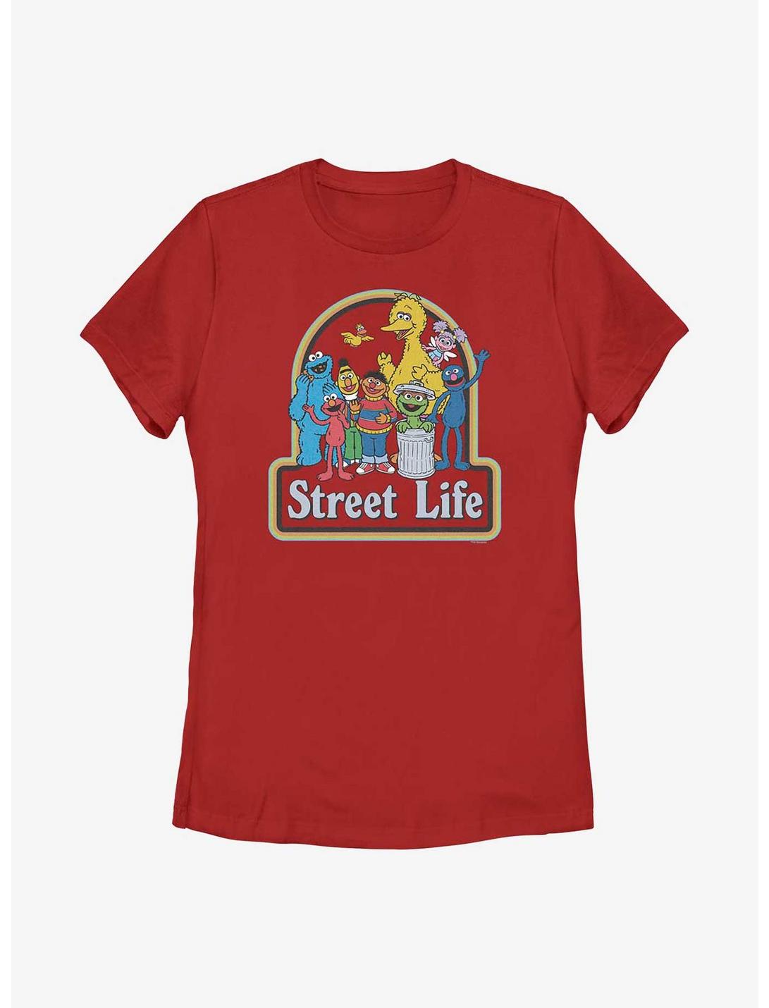Sesame Street Friends For Life Womens T-Shirt, RED, hi-res