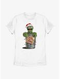 Sesame Street Oscar the Grouch Merry Christmas Now Scram Womens T-Shirt, WHITE, hi-res
