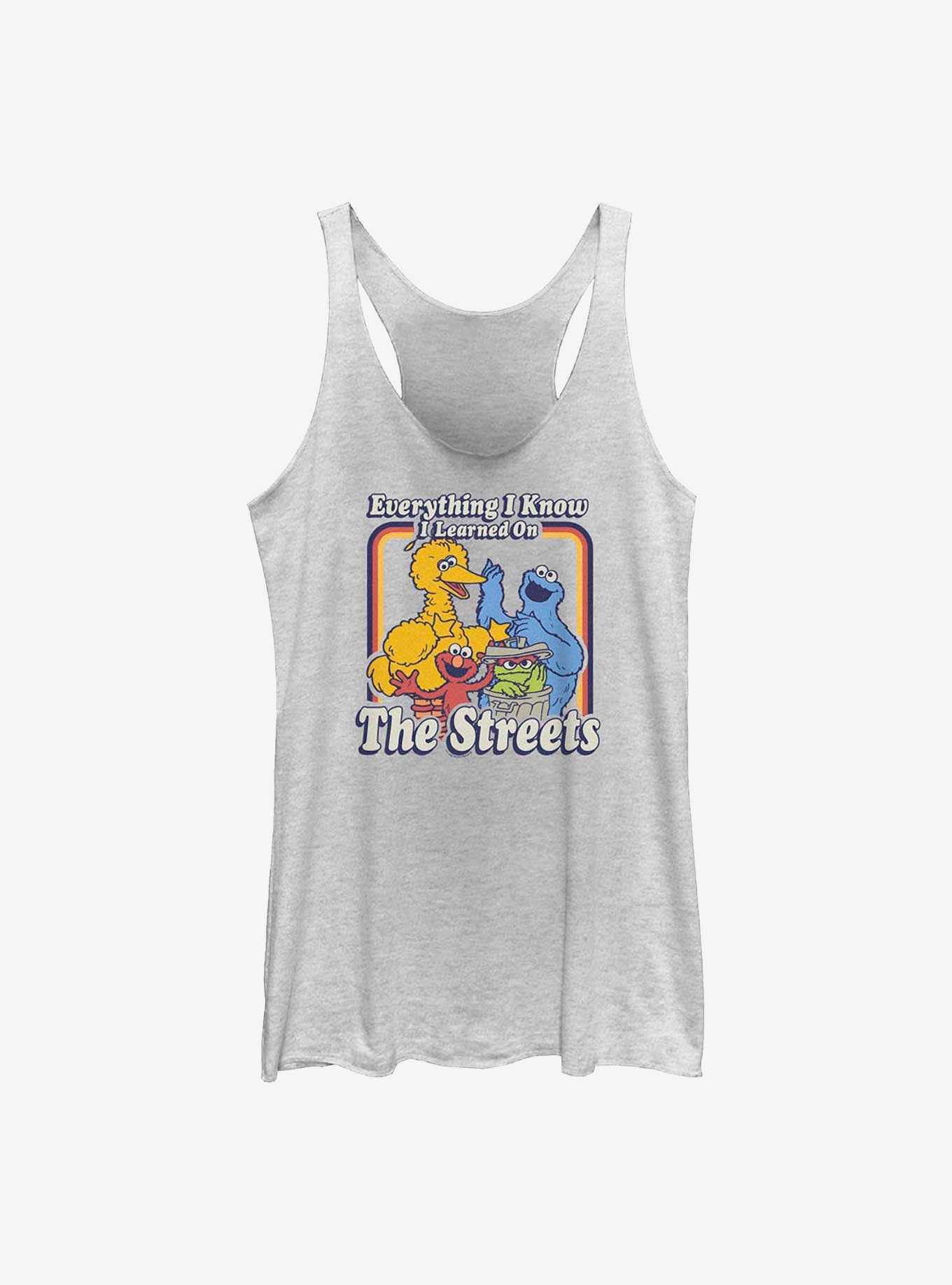 Sesame Street Everything I Know I Learned On The Streets Womens Tank Top, , hi-res