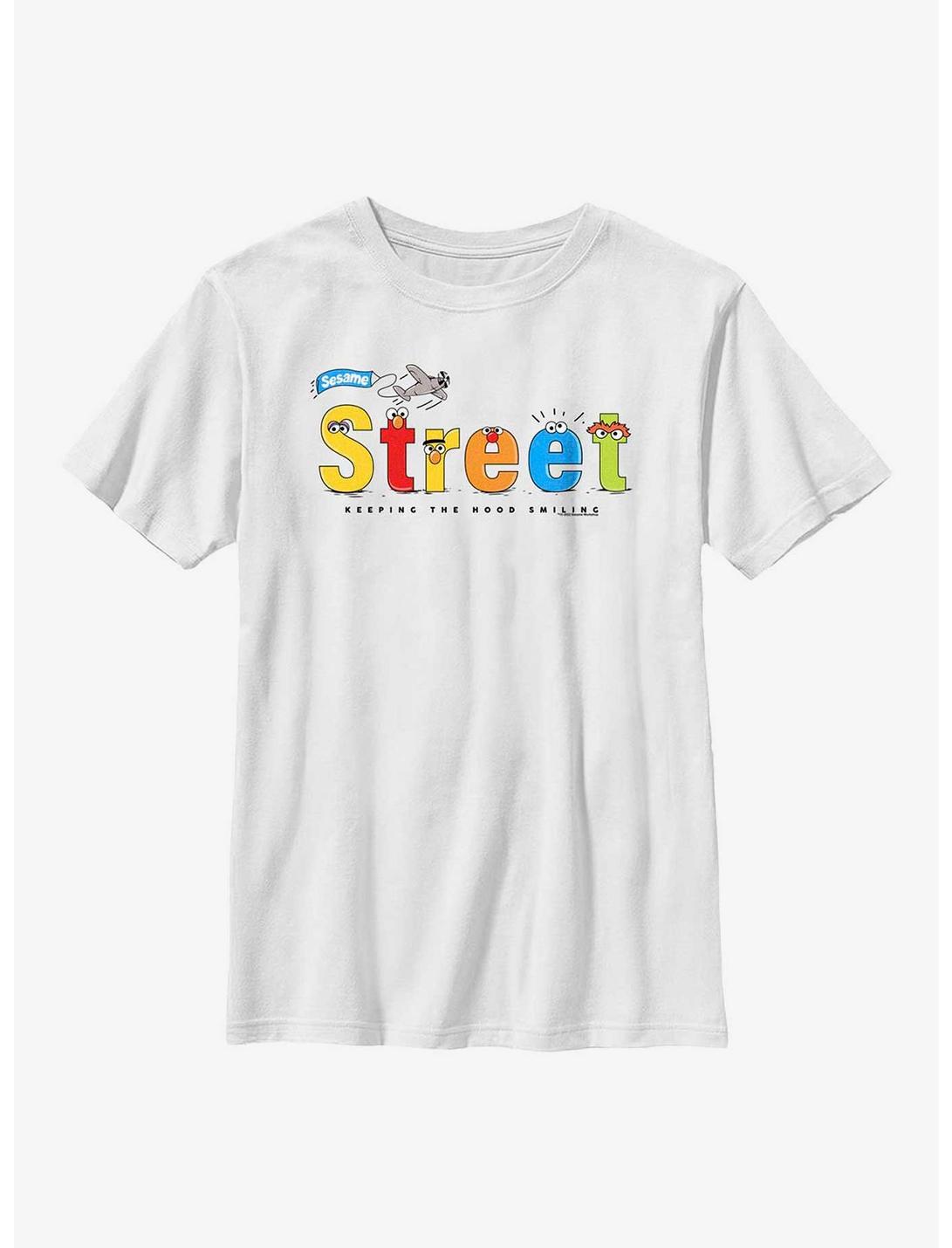 Sesame Street Making The Streets Youth T-Shirt, WHITE, hi-res