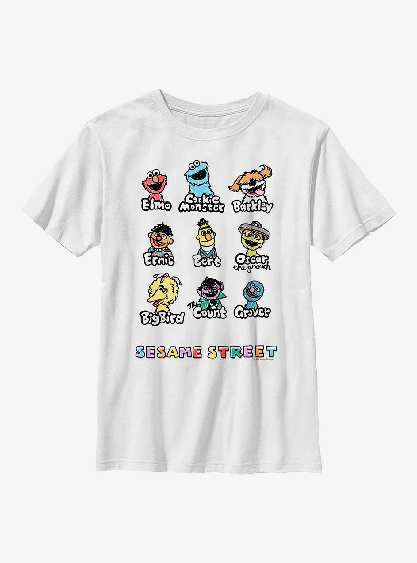 Sesame Street Puppet Faces Youth T-Shirt, , hi-res