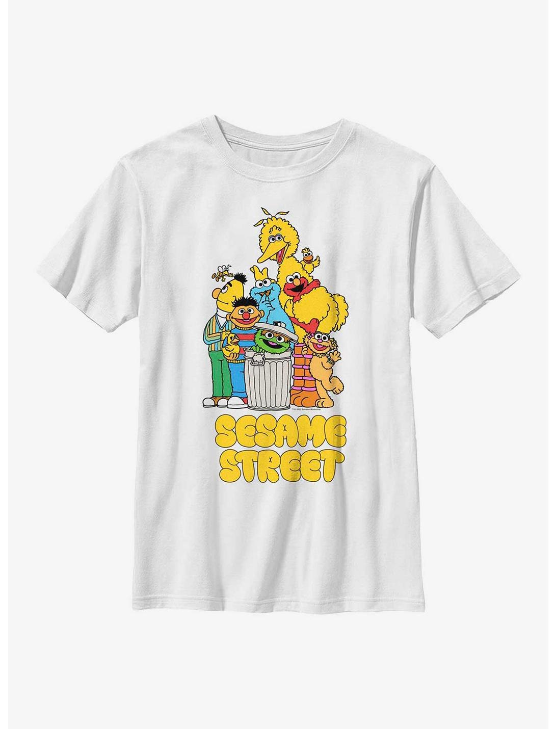 Sesame Street Sesame And Friends Youth T-Shirt, WHITE, hi-res