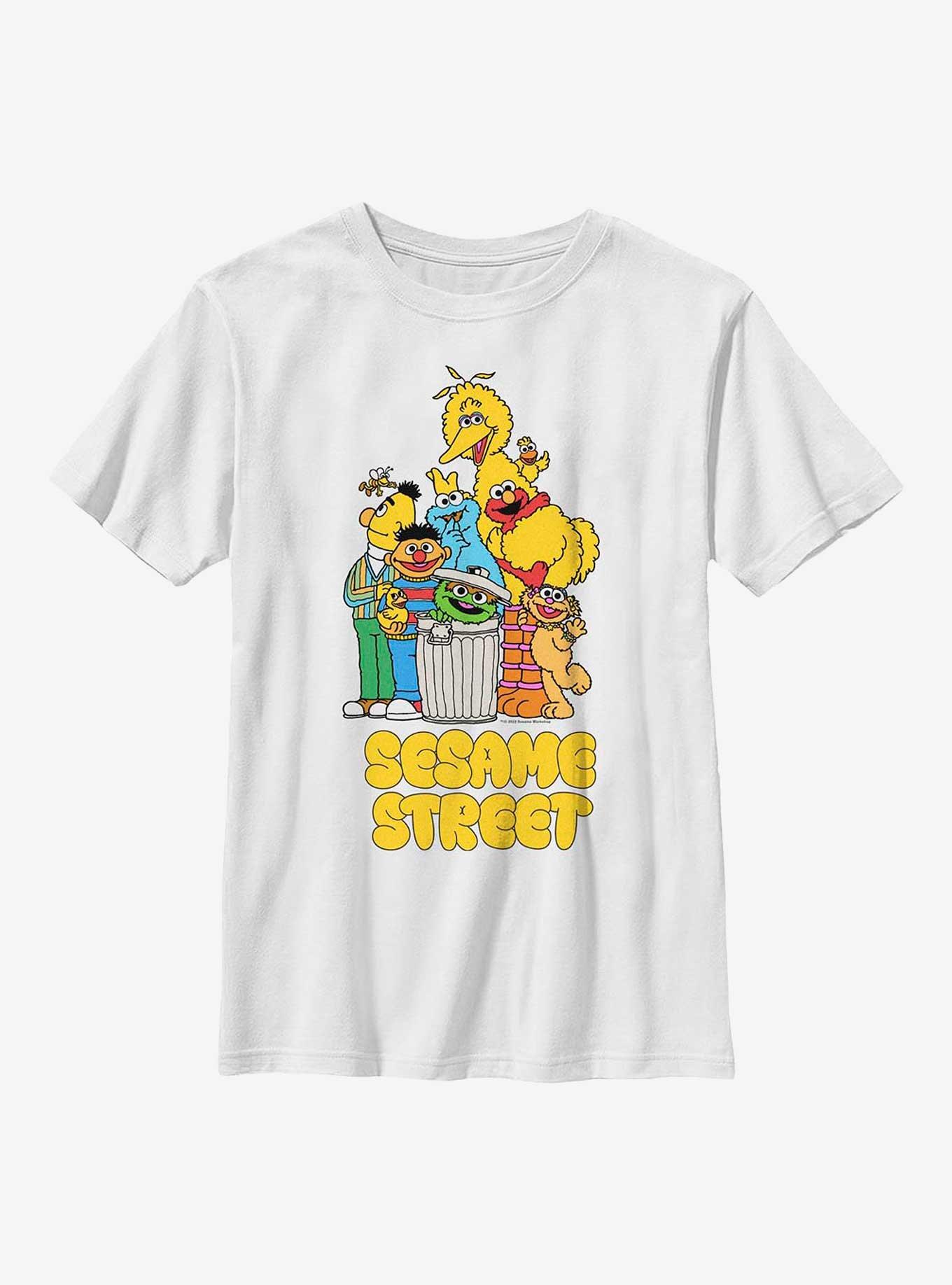 Sesame Street Sesame And Friends Youth T-Shirt, WHITE, hi-res