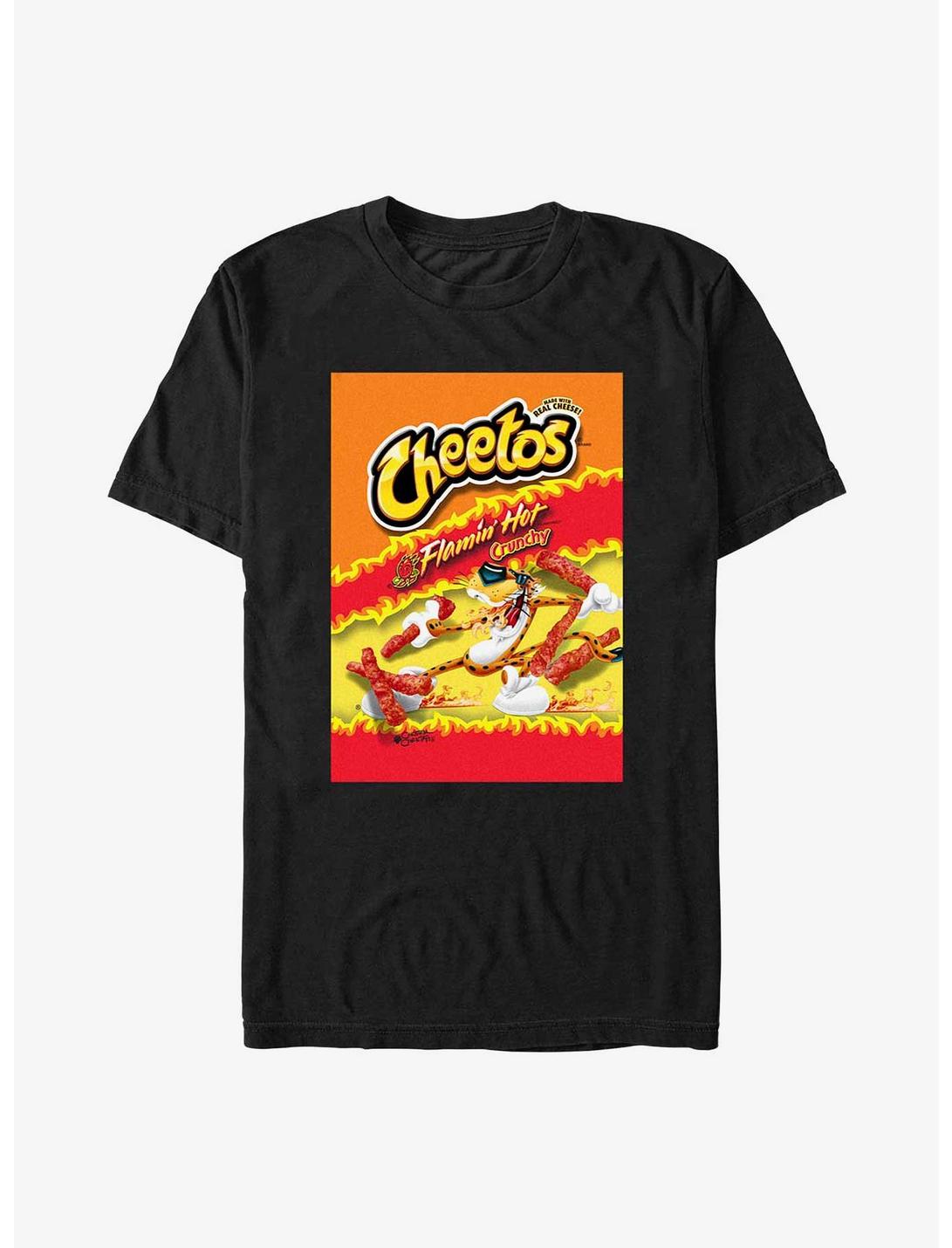 Cheetos Flamin' Hot Cheetos Poster T-Shirt, BLACK, hi-res