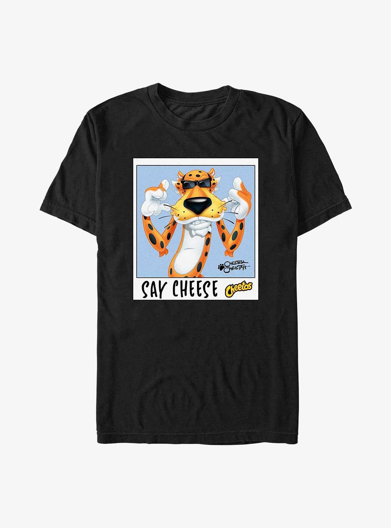 Cheetos Say Cheese Chester T-Shirt, BLACK, hi-res