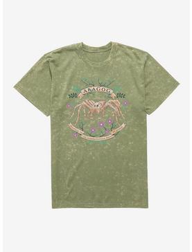 Harry Potter Aragog Spider Flowers Mineral Wash T-Shirt, , hi-res