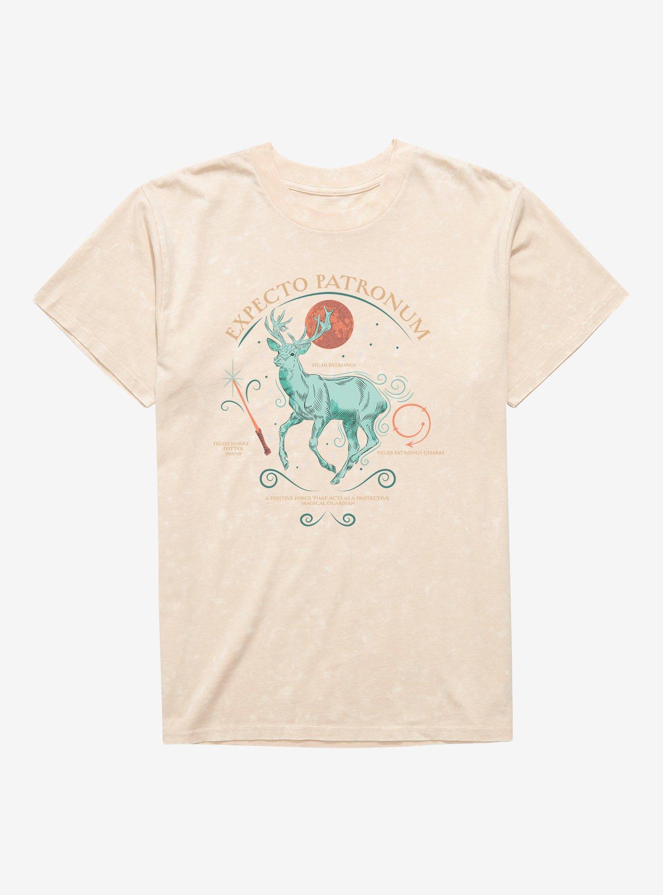 THRDLESS Harry Potter Expecto Patronum Deer Mineral Wash T-Shirt