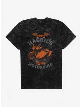 Harry Potter Hagrid's Flying Motorbike Mineral Wash T-Shirt, , hi-res