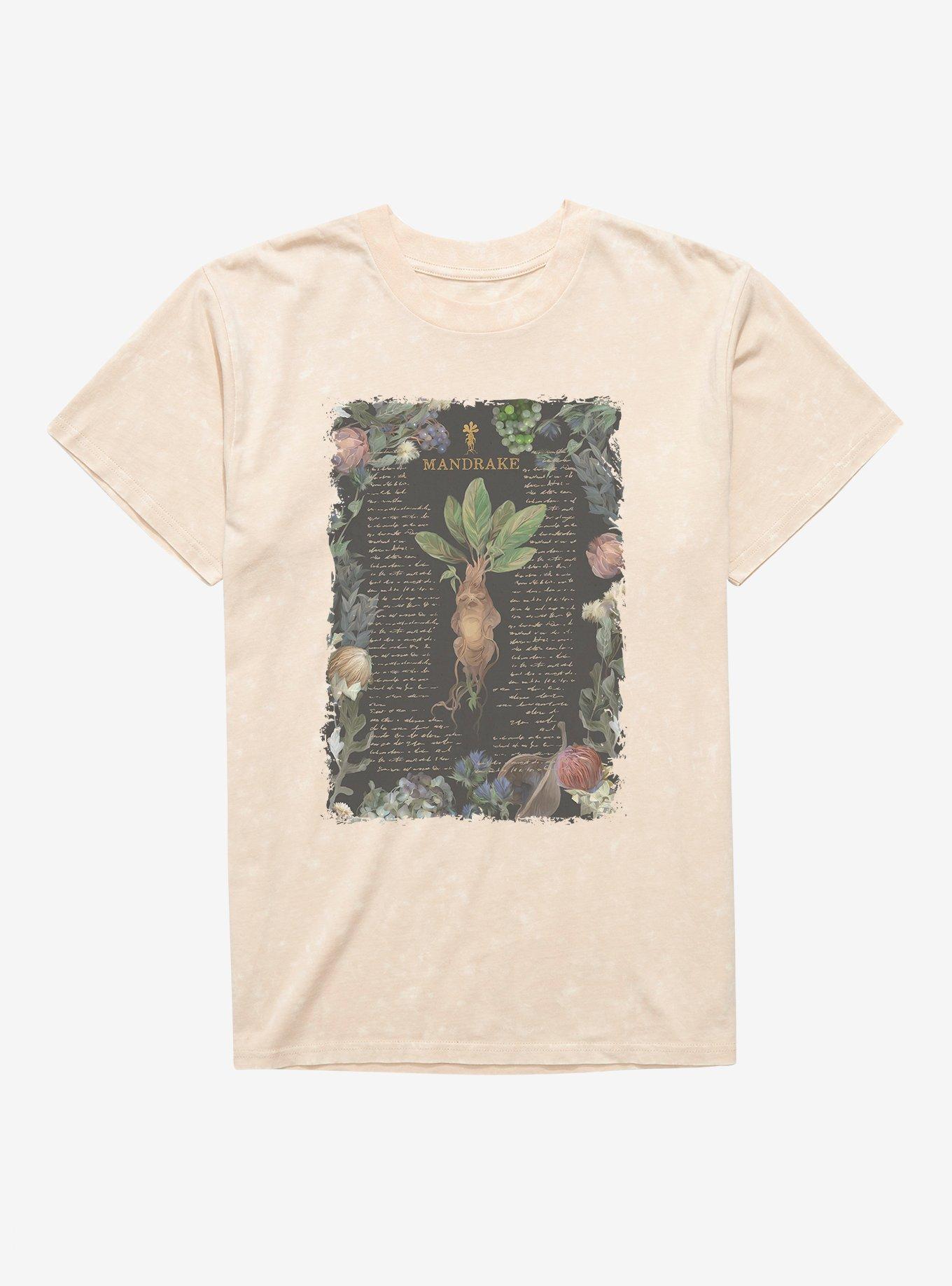 THRDLESS Harry Potter Mandrake Flowers Mineral Wash T-Shirt