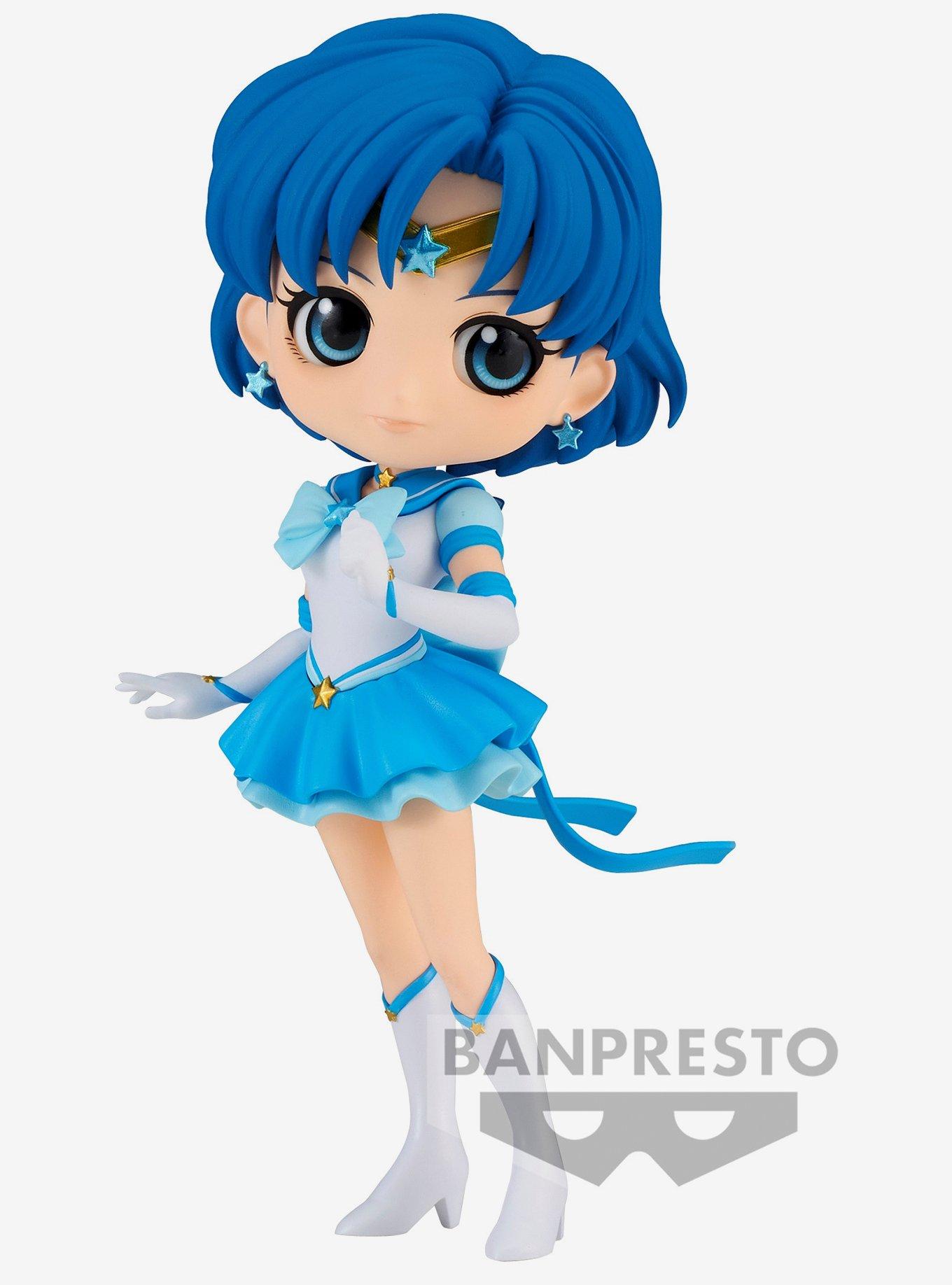 Banpresto Sailor Moon Cosmos Q Posket Eternal Sailor Mercury (Ver. B) Figure, , hi-res