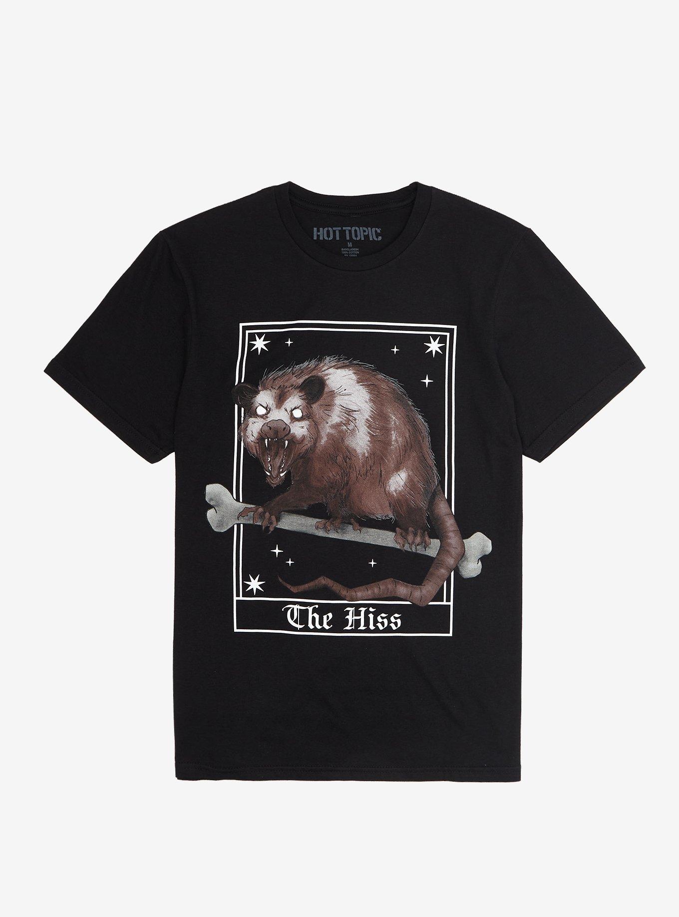Possum Tarot Card Boyfriend Fit Girls T-Shirt