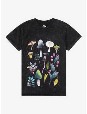 Mushroom Dark Wash Boyfriend Fit Girls T-Shirt, , hi-res