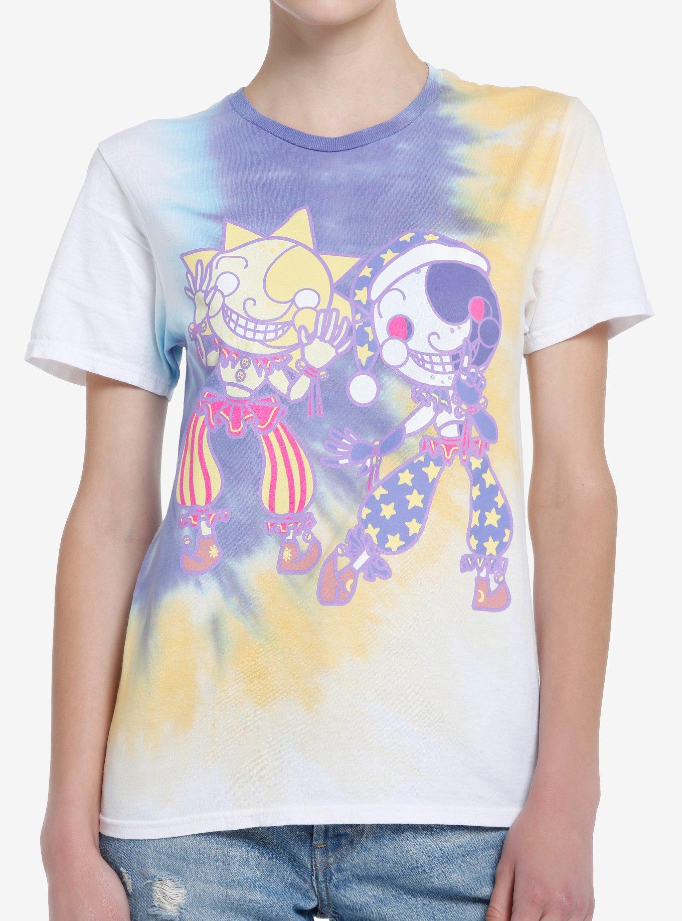 Five Nights At Freddy's Sun & Moon Boyfriend Fit Girls T-Shirt, MULTI, hi-res