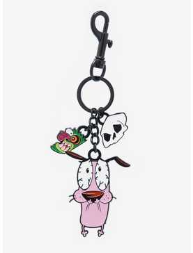 Courage the Cowardly Dog Icon Multi-Charm Keychain - BoxLunch Exclusive, , hi-res