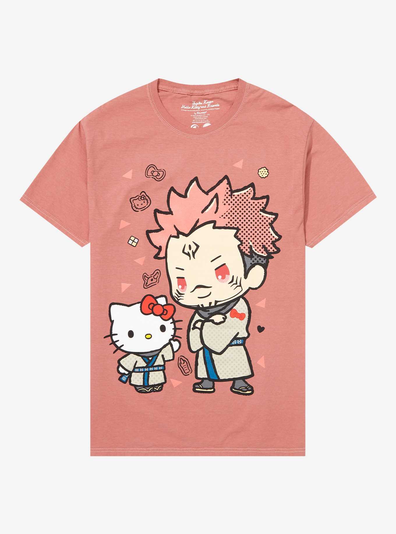 Jujutsu Kaisen X Hello Kitty And Friends Sukuna Boyfriend Fit Girls T-Shirt, , hi-res