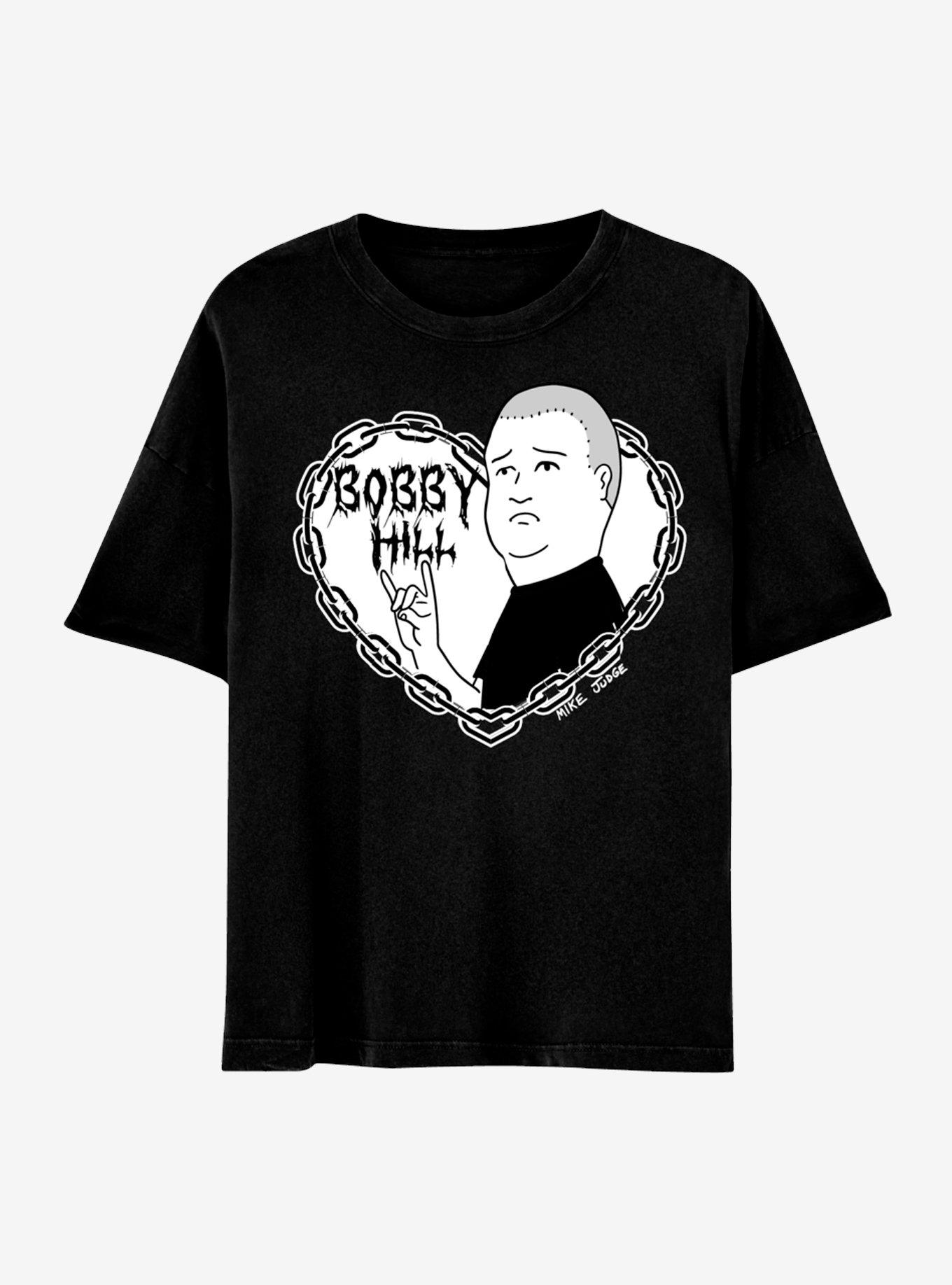 King Of The Hill Bobby Heart Boyfriend Fit Girls T-Shirt | Hot Topic