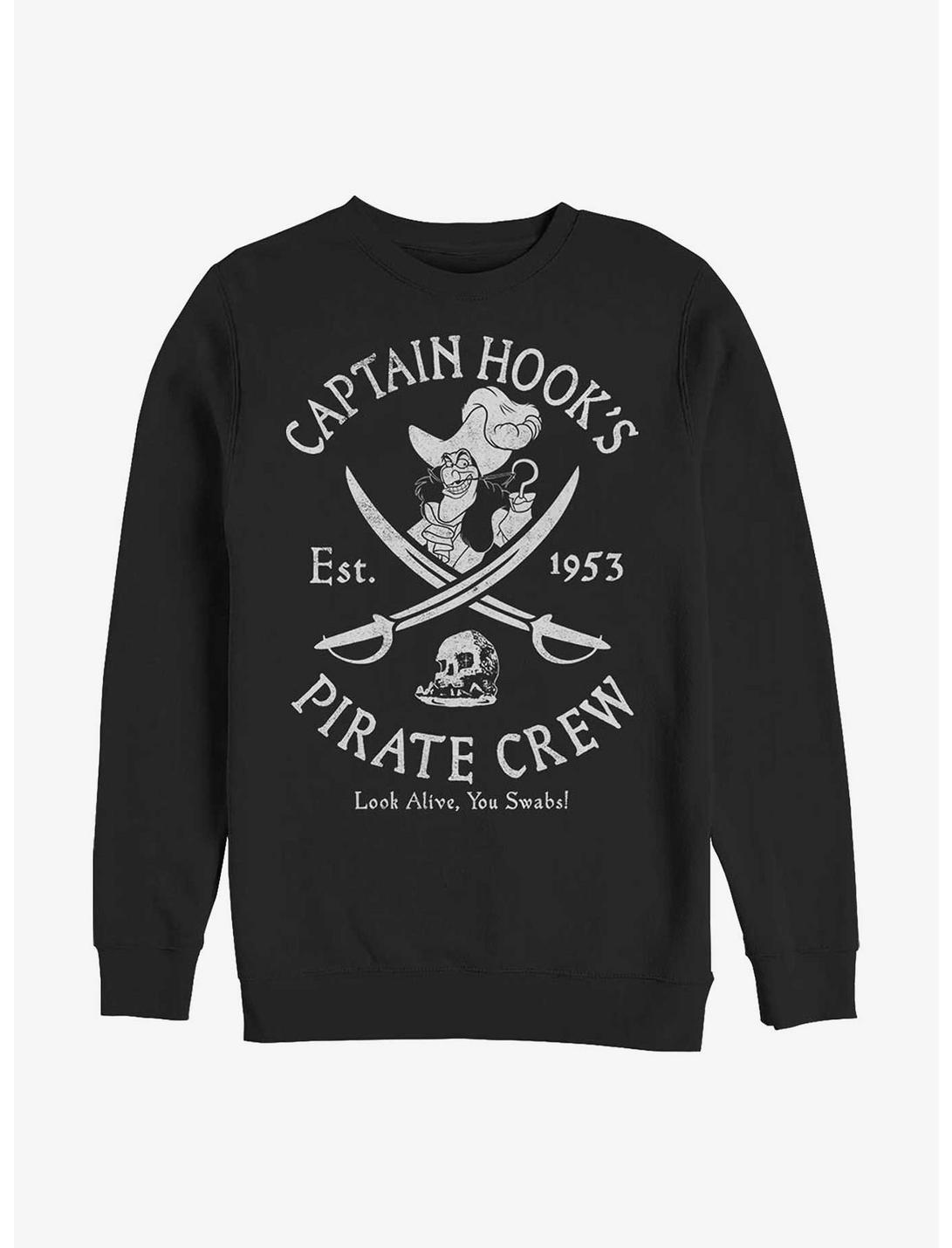 Disney Peter Pan Captain Hook's Pirate Crew Sweatshirt, BLACK, hi-res