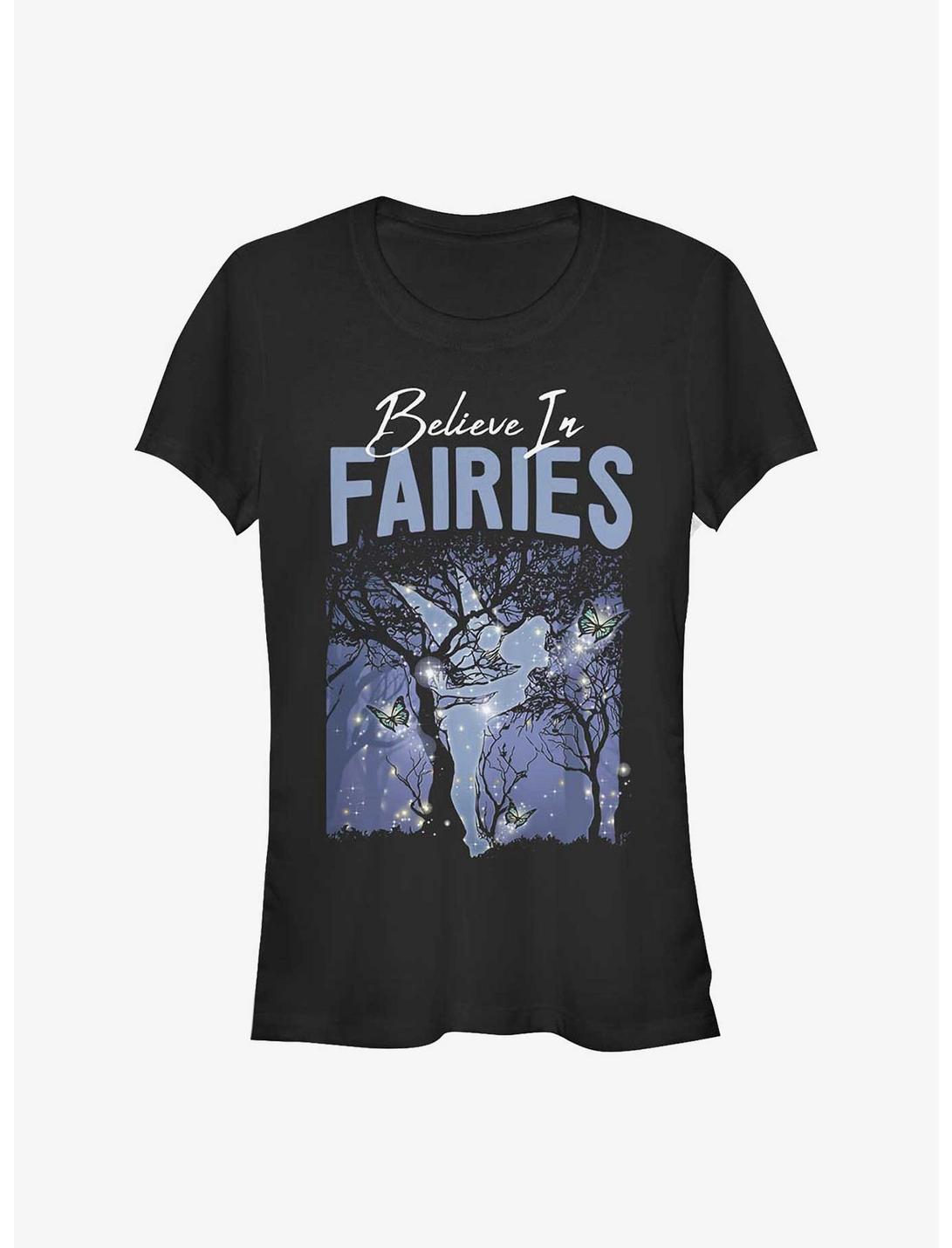 Disney Peter Pan Believe In Fairies Girls T-Shirt, BLACK, hi-res
