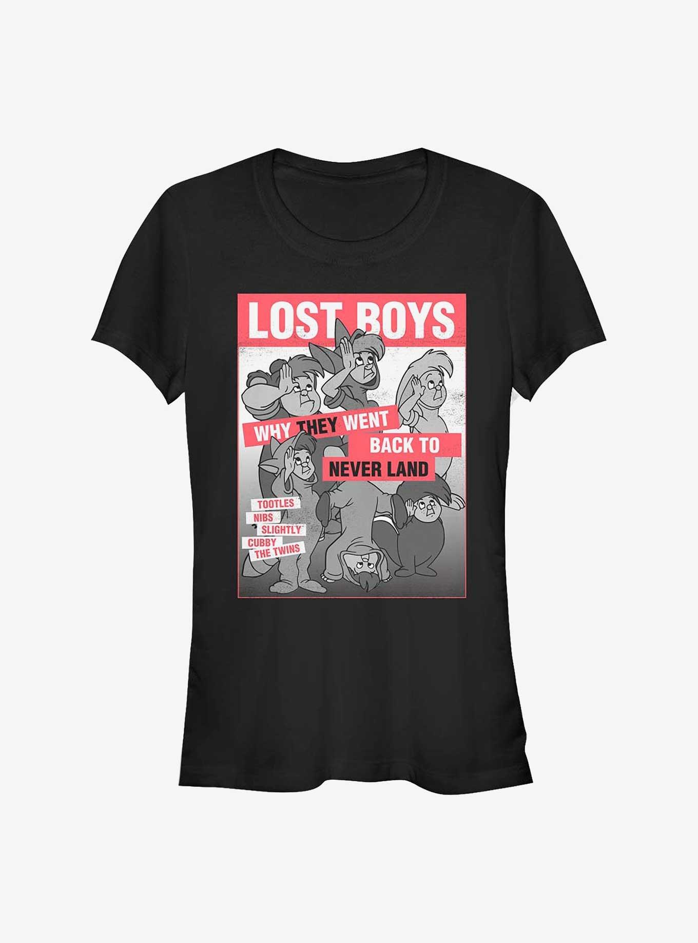 Disney Peter Pan Lost Boys Cover Girls T-Shirt, BLACK, hi-res