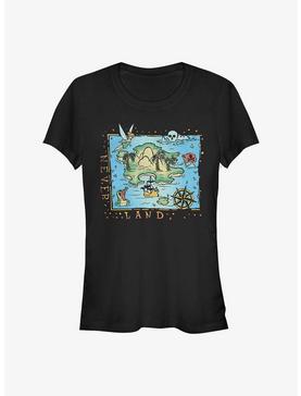 Plus Size Disney Peter Pan Never Land Map Girls T-Shirt, , hi-res
