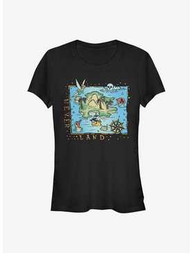 Disney Peter Pan Never Land Map Girls T-Shirt, , hi-res
