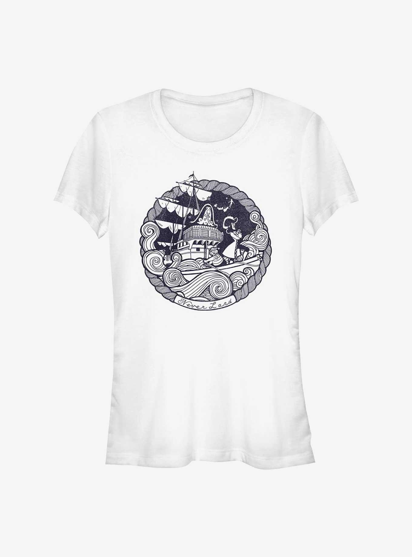 Disney Peter Pan Rough Seas Girls T-Shirt, WHITE, hi-res