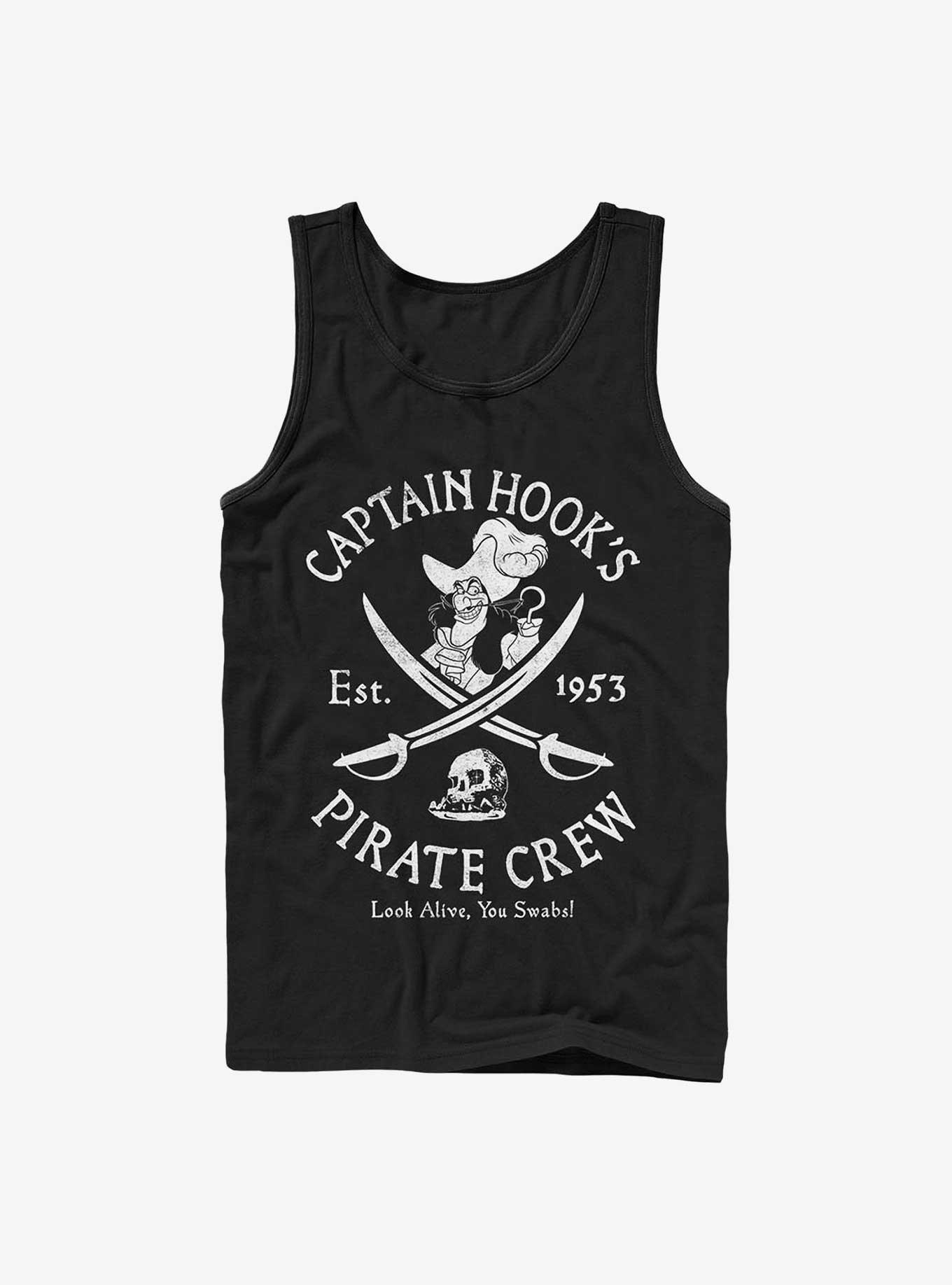 Disney Peter Pan Captain Hook's Pirate Crew Tank, BLACK, hi-res