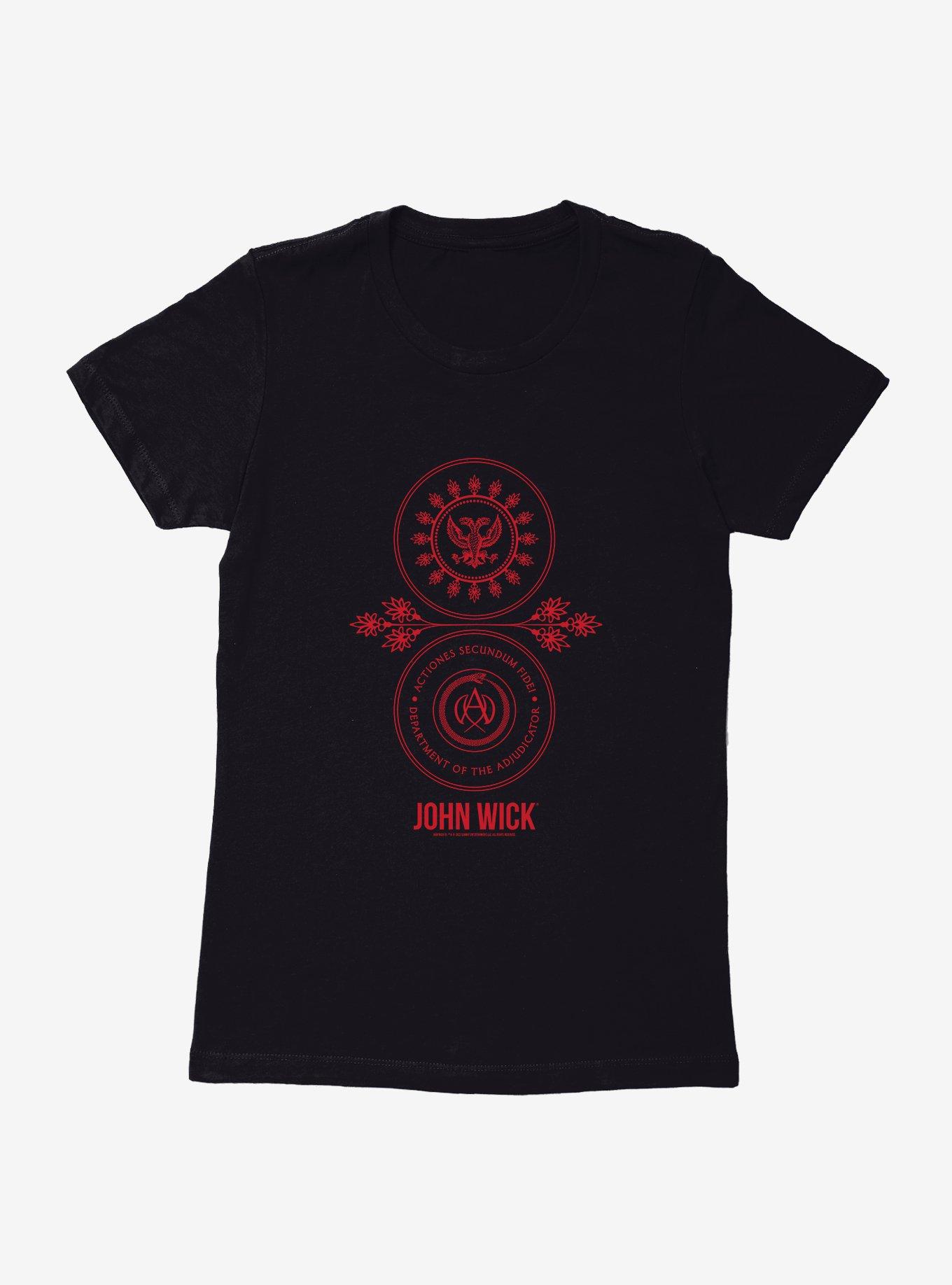 John Wick Department Of The Adjudicator Seal Womens T-Shirt, , hi-res