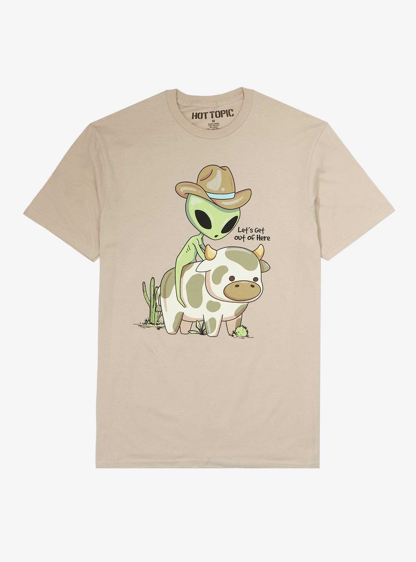 Cowboy Alien Cow T-Shirt, , hi-res