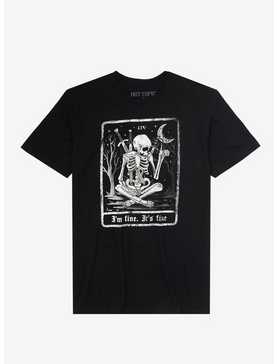 I'm Fine Skeleton Tarot Card T-Shirt, , hi-res