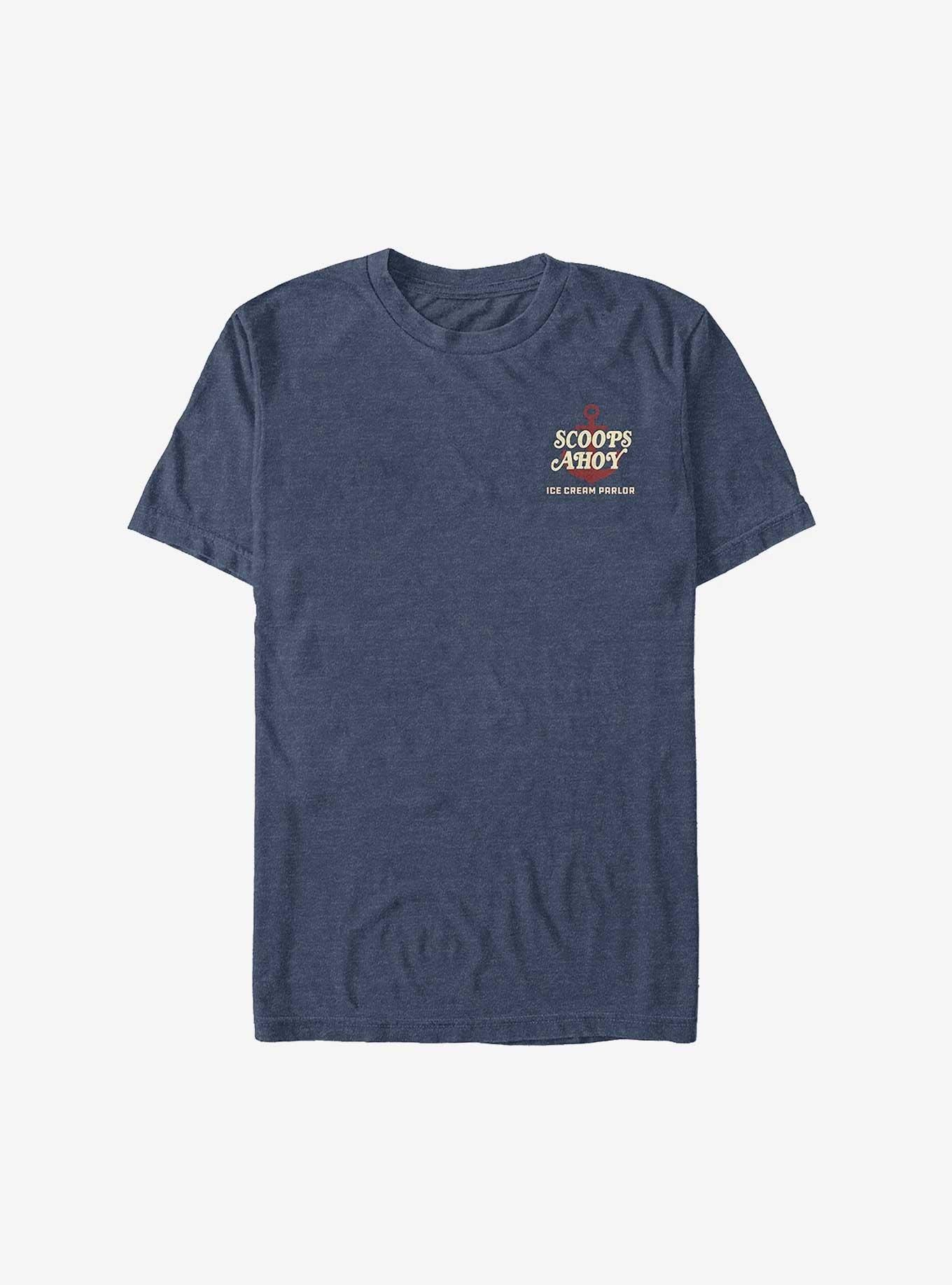 Stranger Things Scoops Ahoy Corner Big & Tall T-Shirt, NAVY HTR, hi-res
