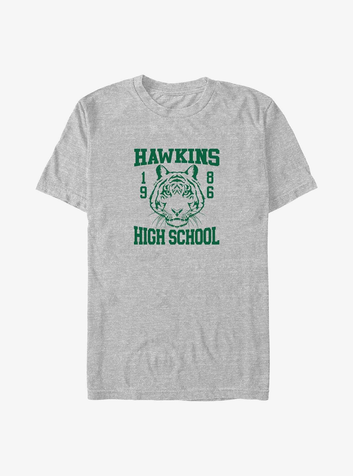 Stranger Things Hawkins High School 1986 Big & Tall T-Shirt, ATH HTR, hi-res